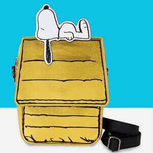 Loungefly Peanuts 75th Anniversary Snoopy Doghouse Crossbody Bag - NWOT
